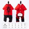"Winter Warm Tang Suit for Pets: New Year Clothes for Small Dogs and Cats"