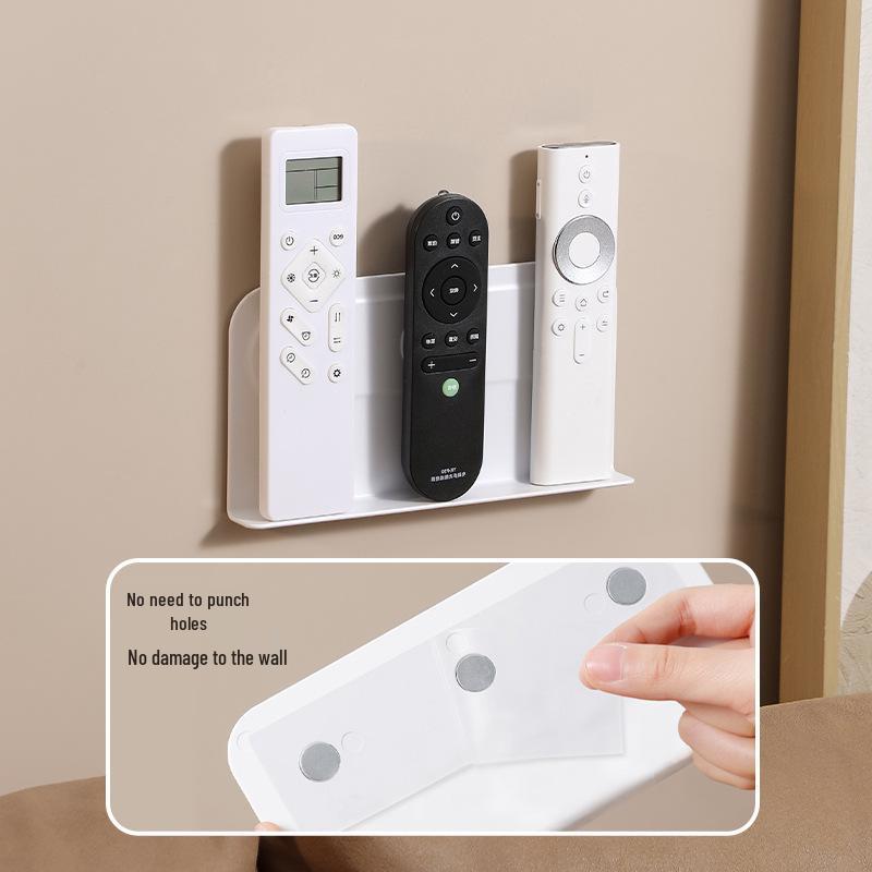 Magnetic Wall-Mount Rack for TV & AC Remotes – No-Drill Installation