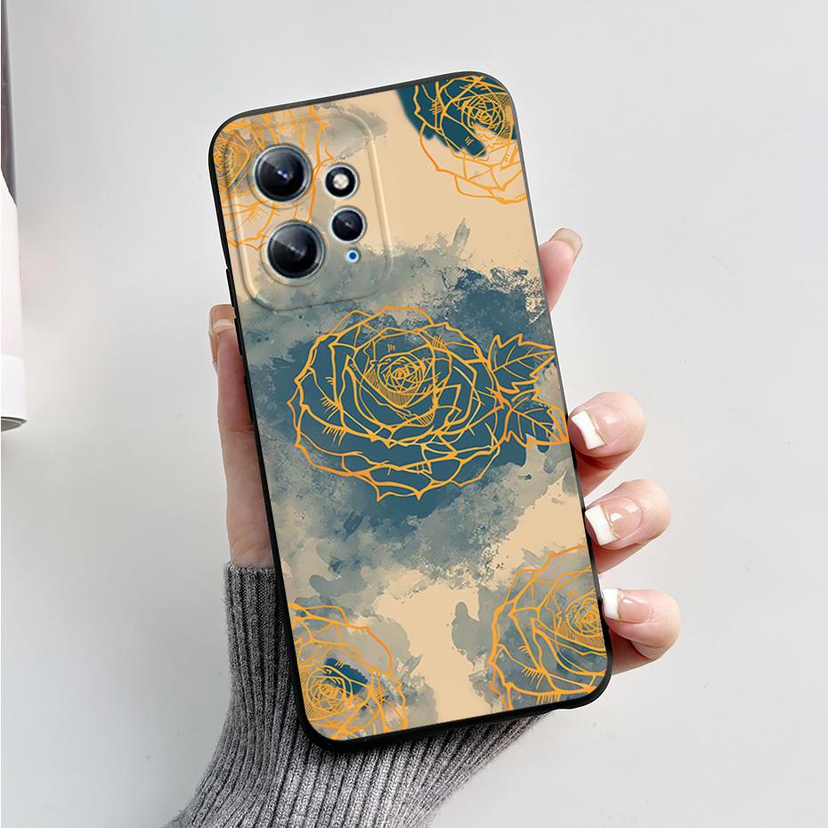 Case For Xiaomi Redmi Note 12 12S 4G 5G Patterned Full Protection Soft Silicone Stylish Cartoon Cover For Redmi Note 12 S Funda