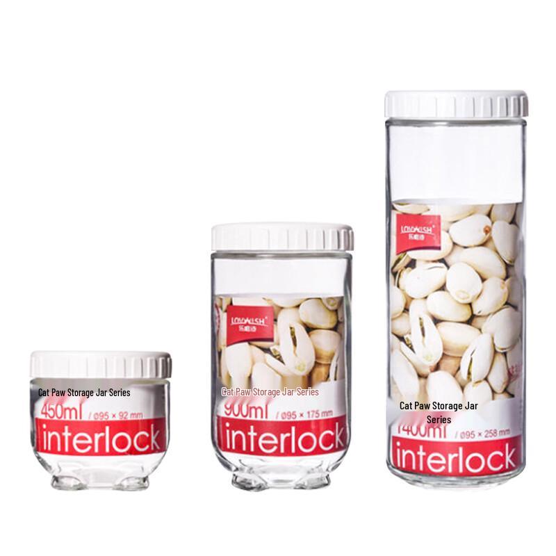 Cat Claw Glass Storage Jar Set