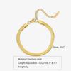 Retro Stainless Steel Flat Chain Bracelet Gold Silver Adjustable Wrap Bangle Waterproof Width Bangle Bracelet For Men Women