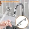 1440/1080° Swivel Faucet Extender Alloy Rotating Sink Extension Splash Proof Rotating Splash Filter Faucet Robotic Arm Aerator