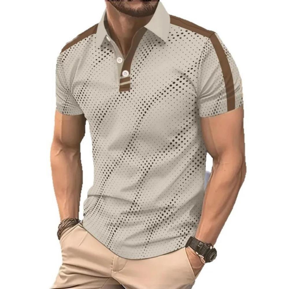 Summer men s short sleeved golf polo shirt S