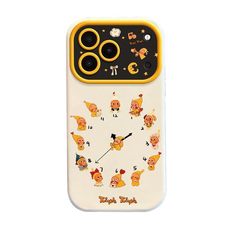 Anwendbar für iPhone 17 Handyhülle Cartoon Persönlichkeit Rundumschutz Linse 16 Premium-Gefühl Gürtel Lanyard 15 Kreis Elf