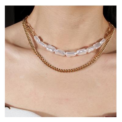 New Chinese Fashion Simple Trend Pearl Chain, Personalized European and American Creative Retro Necklace Women