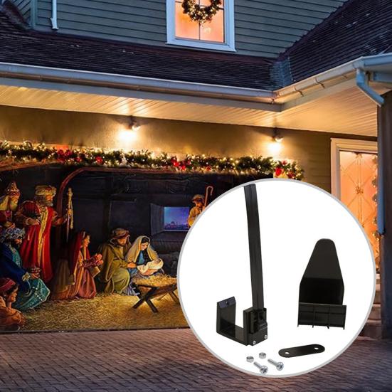 4/6 Stück Weihnachts-Garagentor-Banner-Clips Federhalterung Schnellinstallation Festliche Garagentor-Aufhänger