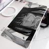 Black and White Anime Girl Table Mat Large Mouse Pad Office Keyboard Edge Locking Desk Mat Gaming Accessories Nonslip Mousepad