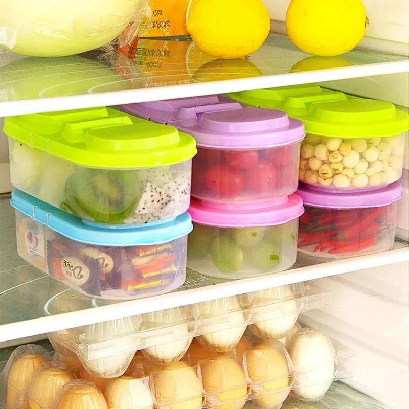 High Quality Healthy Food Container Portable Sealed Lunch Box Capacity Camping Picnic Food Fruit Storage Box for Kids Dinnerware