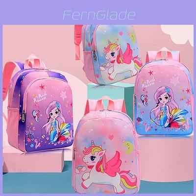 Adorable Cartoon Nylon Backpack For Kids Breathable Lightweight School Bag