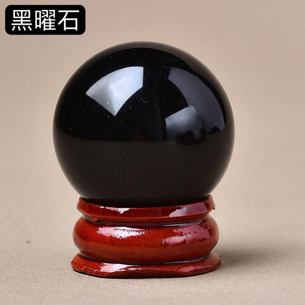 Natural pink crystal, tiger eye stone, aventurine, obsidian crystal ball, mini ball ornament, home decoration item