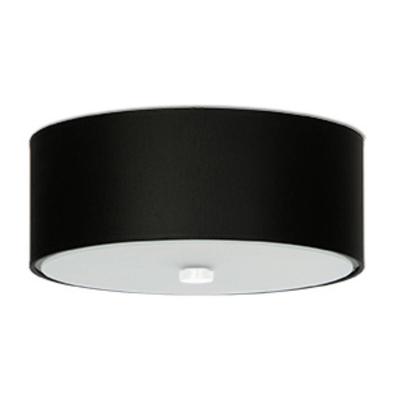 Modern Round Black Ceiling Light Ø30 Scale 3Xe27 15W Sl.0760 Sollux Lighting