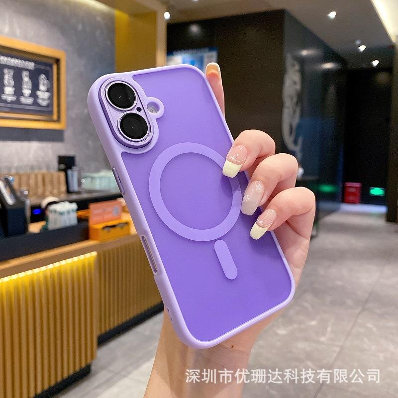 Applicable to iPhone11 mobile phone case matte magnetic suction Apple 11 skin feeling 11 with lens film all-inclusive anti-drop protective cover