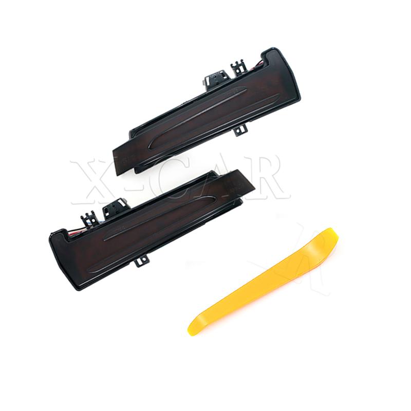 2PCS Dynamic LED Side Mirror Indicator For Mercedes-Benz A B C E S CLS CLA GLA GLK Class W221 W212 W204 W176 W246 X156 C204 C117