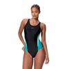 Womens/Ladies Splice 2.0 Colour Block One Piece Swimsuit