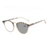 Unisex Fashion Photochromic Reading Glasses Women'S Retro Oval Frame Farsighted Glasses Anti-Blue Light Color Changing Glasses