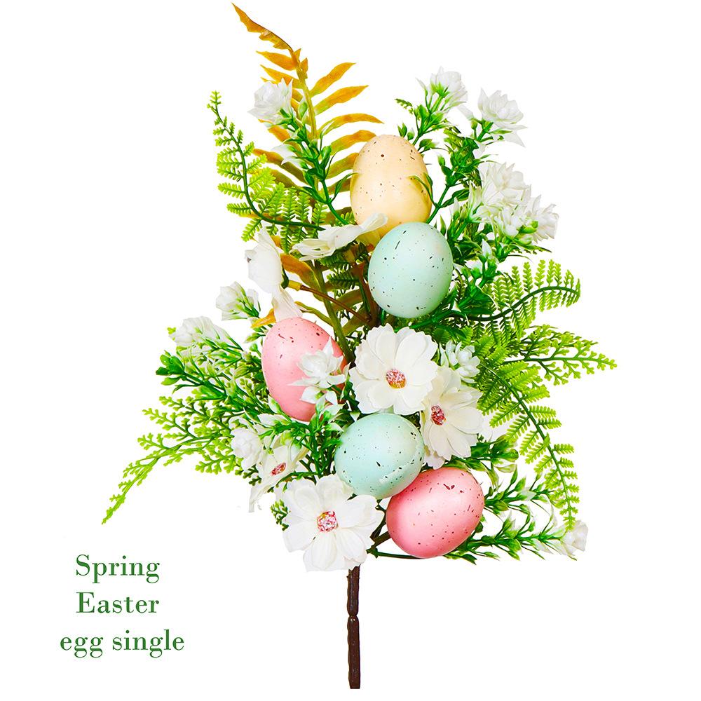 Simulation Green Plant Easter Egg Single Home Wedding Decoration Simulation Spring Single