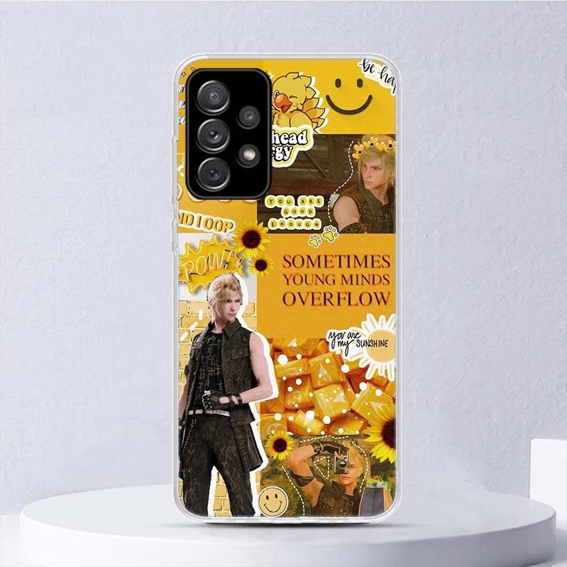 Final Fantasy Game Soft Case For Samsung Galaxy A15 A14 A13 A12 A55 A54 A53 A52 Phone Cover A35 A32 A33 A25 A23 A22 A05S A04S Ga