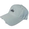 Alo Letter Baseball Hat Embroidered Baseball Cap Men And Women Spring And Summer Wide Brim Cap Showing Small Face