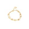 Light Luxury High-End Stainless Steel Diamond-Encrusted Bracelet, Moon Sun Love Geometry Does Not Fade Jewelry Women