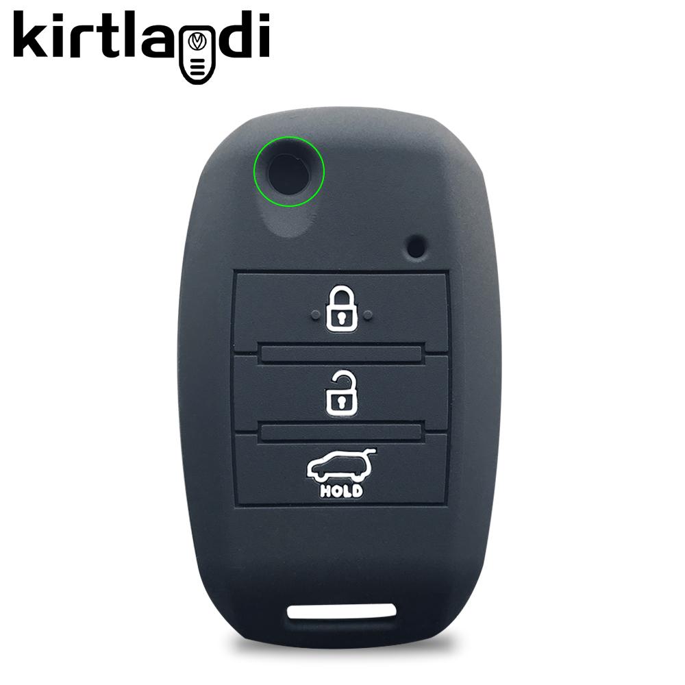 Silicone Key Cover Case Holder Keychain For Kia Rio 3 Sportage 3 4 Ceed Optima Sorento Xm Fl Cerato Kx K2 K3 K4 K5 Soul Sorento