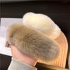 Real Rex Rabbit Hair Large Hairpin Back Head Temperament Clip Internet Celebrity New Cute Plush Headgear Hair Grab Hair Accessories