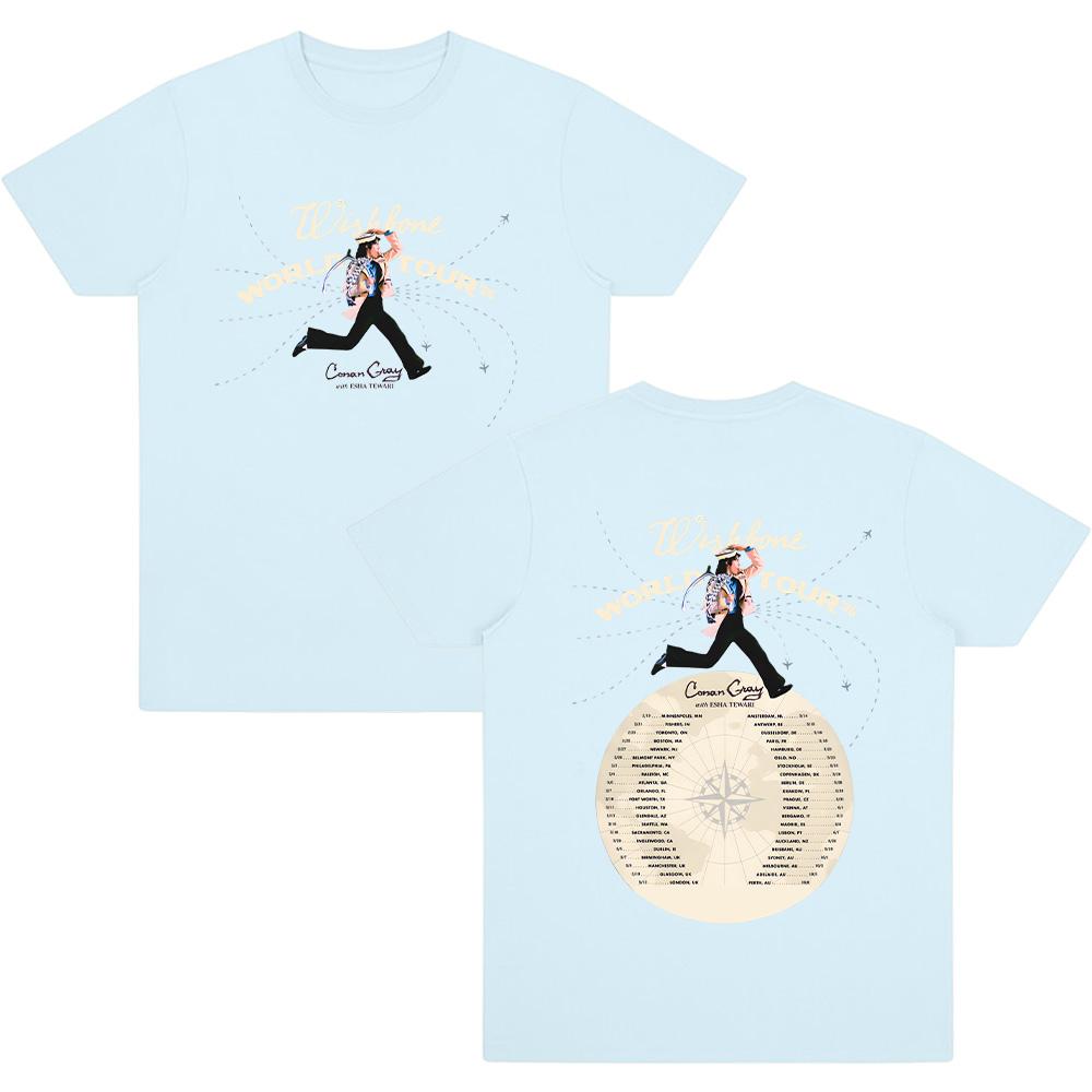 Conan Gray 2026 T Shirts Conan Gray Wishbone World Tour Tees Fashion Men Women Clothing Cotton T-shirts Vintage Y2K