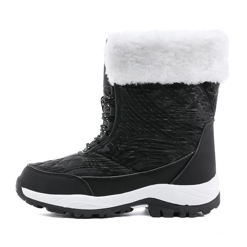 36-42Winter Elderly Snow Boots Outdoor Cotton Shoes High Top Shoes Snow Boots Plus Size Women's Boots