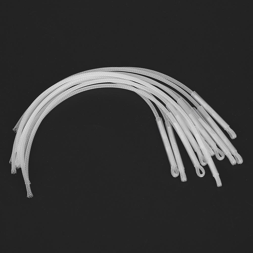 

10PCS White 50LB Fishing Loops Connector Fly Loop Line Fishing Tackle Accessory