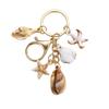 Beach Keychain Pendant Imitation Shell Conch Starfish Design Handbag Pendant Keyring Bag Charm Wallet Accessory