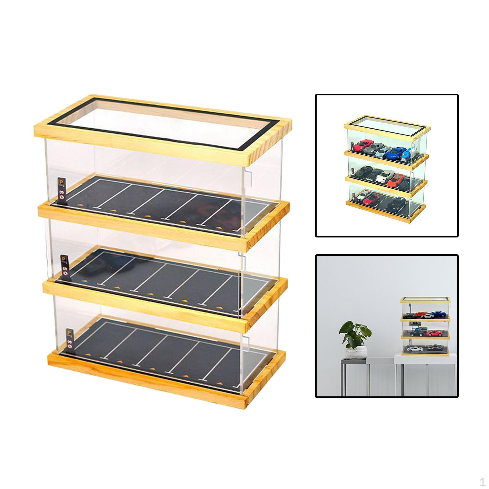 1/64 Диорама Парковка Сцена Модель Акриловая Витрина, Мини Авто Гараж Планировка Ландшафт, Офис Style C