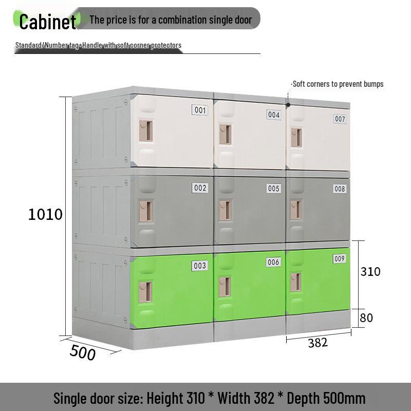 ABS Plastic Lockable Storage Cabinet for School Backpacks