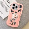 Soft Phone Cover Case for iPhone 8 17 Air 12 15 Plus XR 11 16 Pro Max 13 14 Butterfly Flower
