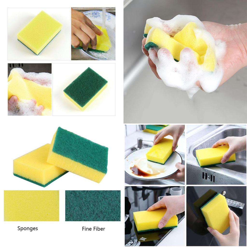 Versatile Kitchen Cleaning Sponge Washing Towels Wiping Rags Microfiber For Household Utensils Featuring Delicate Fiber Structure
