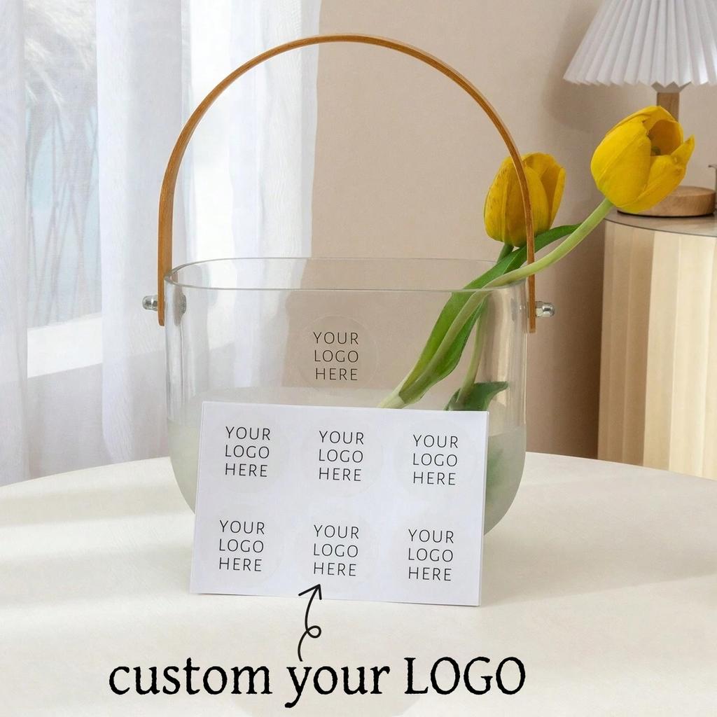 3-8CM Custom Round Stickers – Paper/PVC/Transparent 50-500PCs Personalized for Weddings Birthdays Business Gifts 5
