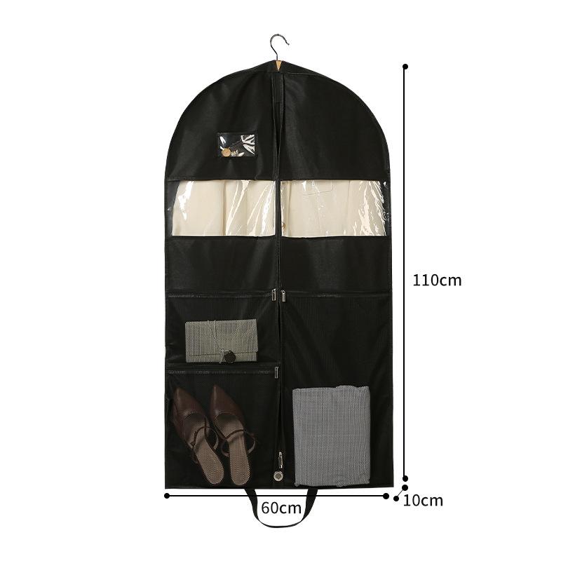 

2025 Home Wardrobe Garment Covers - Adjustable Hanging Dust-Proof Bags For Suits Coats, Transparent Non-Woven Storage Organizer S