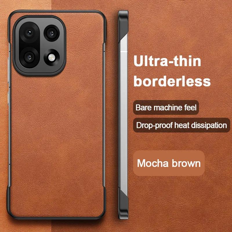 

Премиальный Роскошный Матовый Кожаный Чехол для Телефона для OnePlus15 Ace5 Ультратонкий Бесшовный Защита Камеры Противоударный Чехол Funda Microfiber