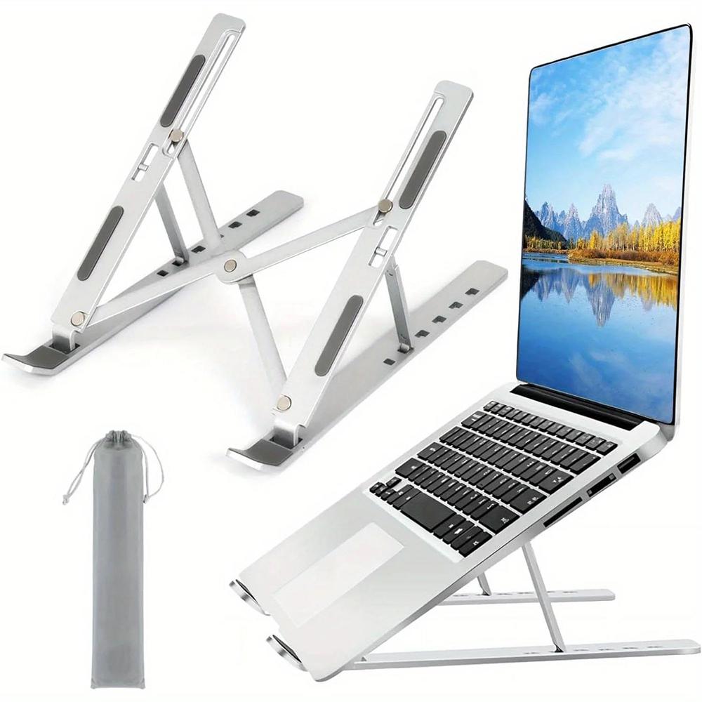 Portable Notebook Cooling Stand Notebook Computer Riser Holder Adjustable Laptop Stand For Macbook Air Office Desk Accessories