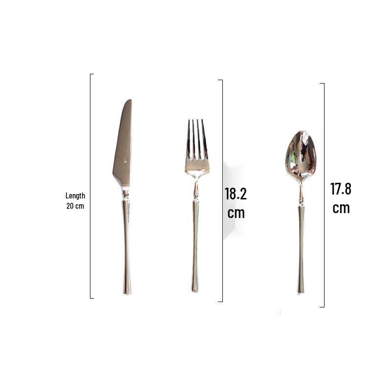 Qiwei Small Waist 304 Stainless Steel Western Cutlery