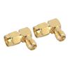 2PCS SMA Female To SMA Male Right Angle Adapter RF Coaxial Adapter Converter Connector