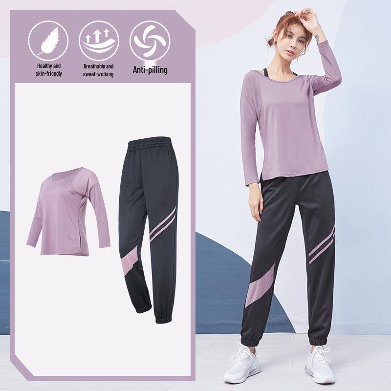 Plus Size Loose-Fit Yoga Set - Breathable, Quick-Dry Sportswear for Running and Fitness