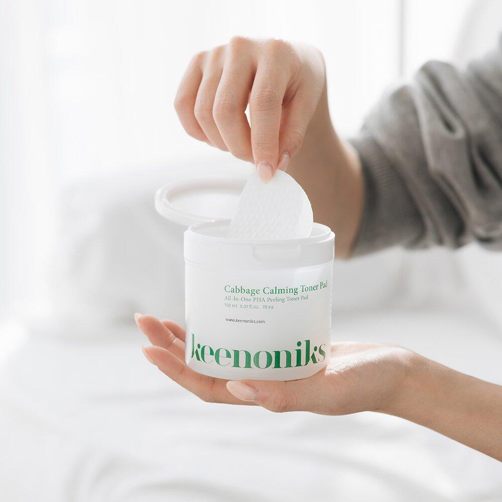 KEENONIKS Cabbage Calming Toner Pad 70pcs Special Set