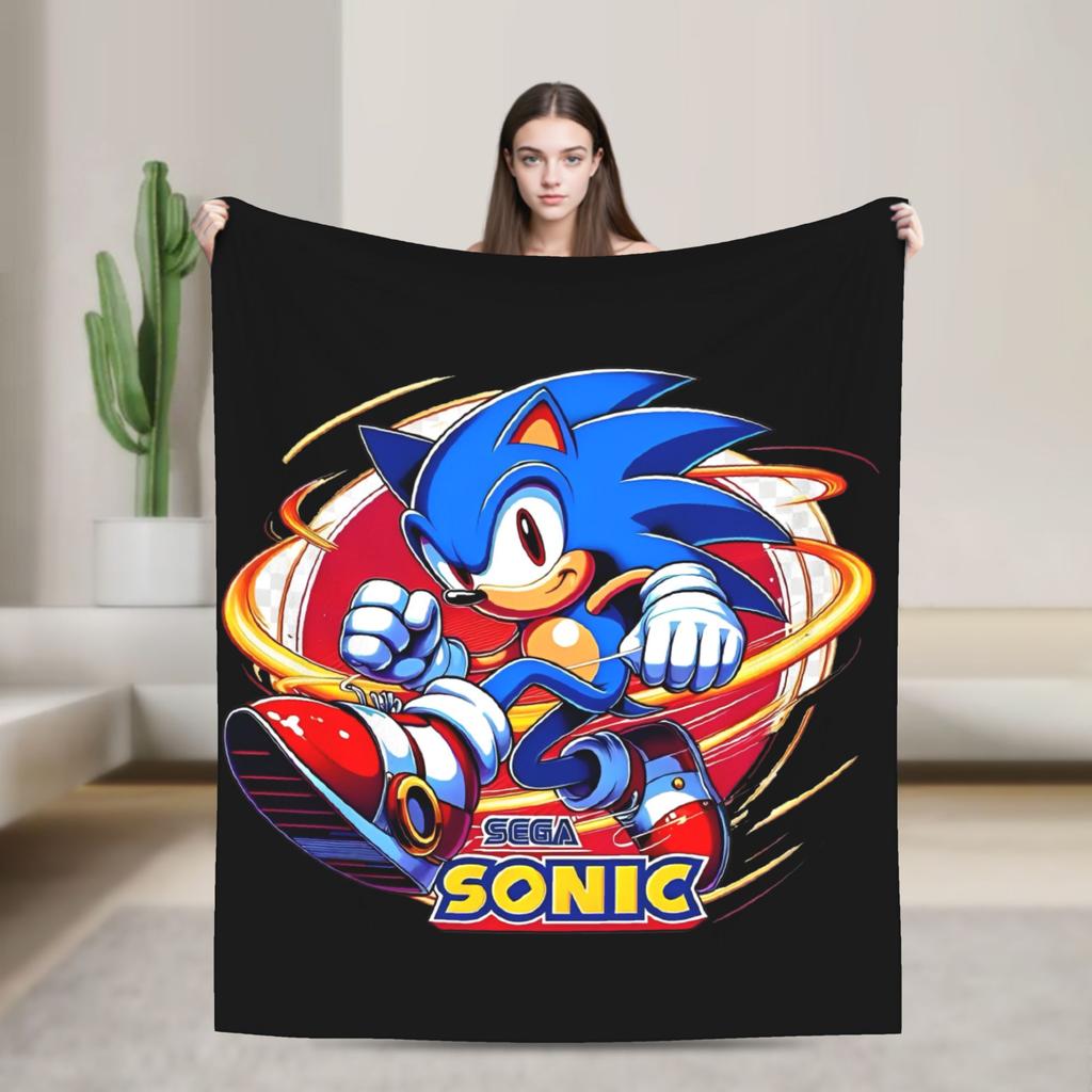 Zbrojené Super Ježek Stín Deka Flanelová Úžasná Prodyšná Přehozová Deka pro Dekoraci Přehozu