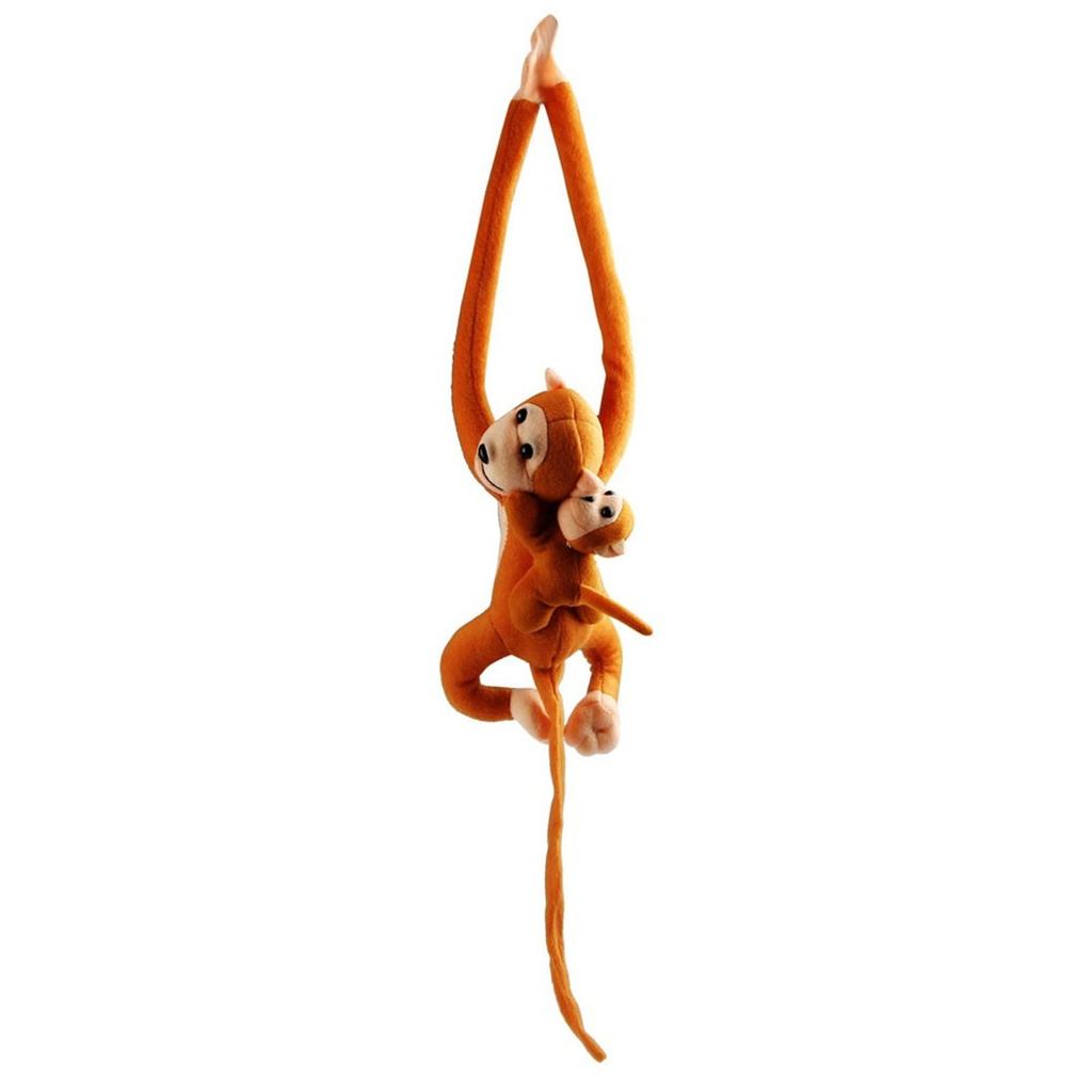 Mother And Son Cute Screech Monkey Plush Toy Doll Doll Gibbons Kids Gift