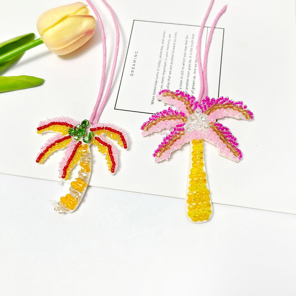 Beaded Patch Sequin Rhinestones Hanging Rope Keyring Seashell Conch Pearls Bag Pendants Embellishing Bag Clothing Lanyard Hot