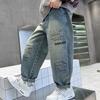 Boys' Jeans Spring and Autumn Styles Children's Pants Long Pants Cool and Trendy Pants