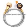 German Standard LPG Stove Head: Outdoor Gas Can Adapter with Long Flat Cassette and Inflatable Valve Connector Pipe