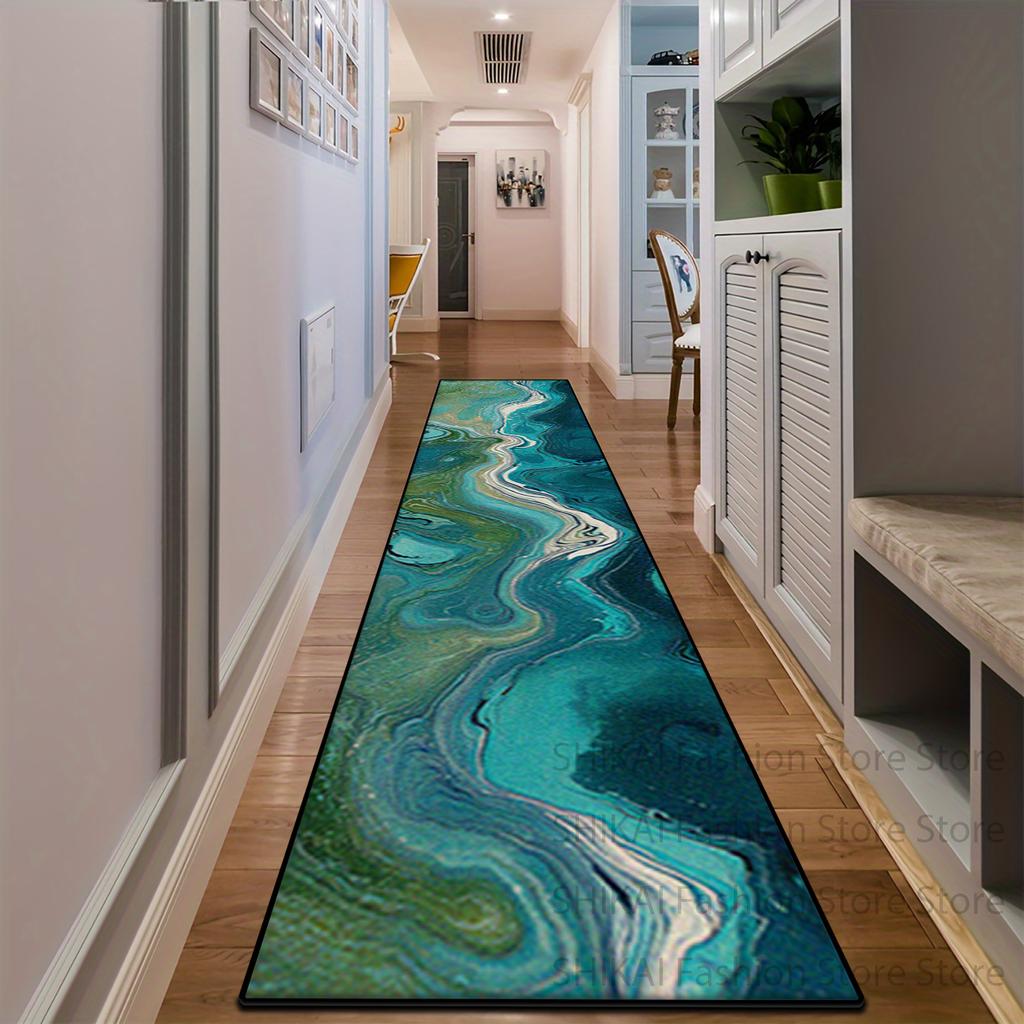 Abstract Easy Clean Long Corridor Carpet Runner Light Luxury Floor Mats Room Doorway Decor Carpets Home Living Room Hallway Rugs