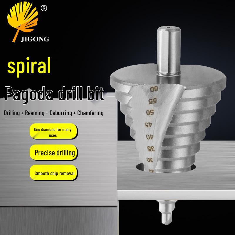 Spiral Flute Cone Step Drill Bit 6-60MM Hole Opener