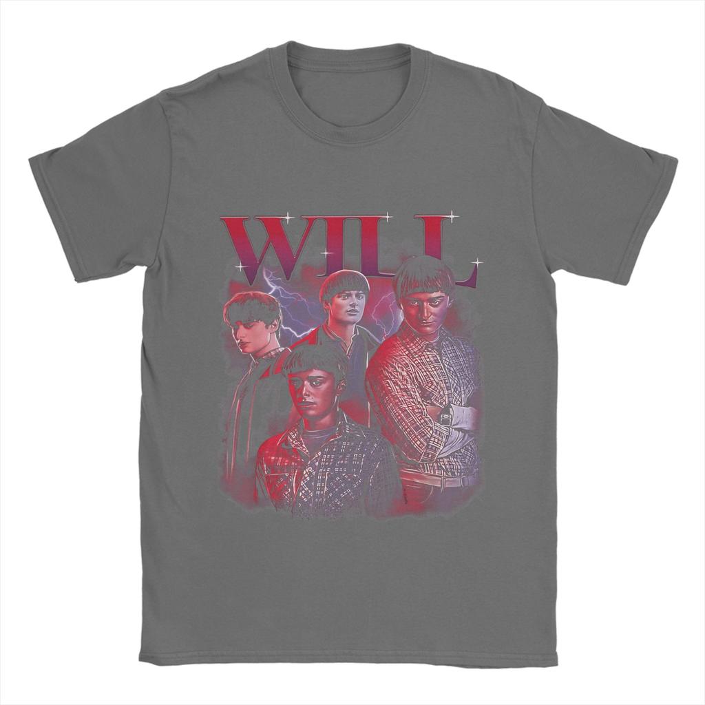 Vtipná trička Willa Byersa pro muže s kulatým výstřihem Bavlněné tričko s krátkým rukávem Letní oblečení