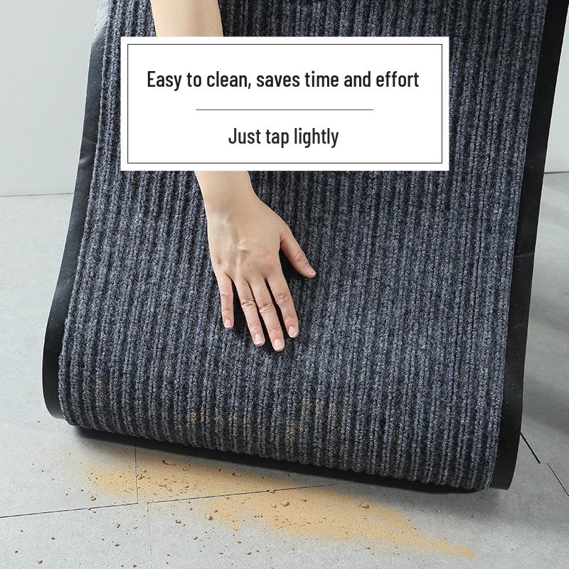 Non-slip PVC Floor Mat: Dirt-resistant, Water-absorbing Entryway Rug for Kitchen & Bathroom